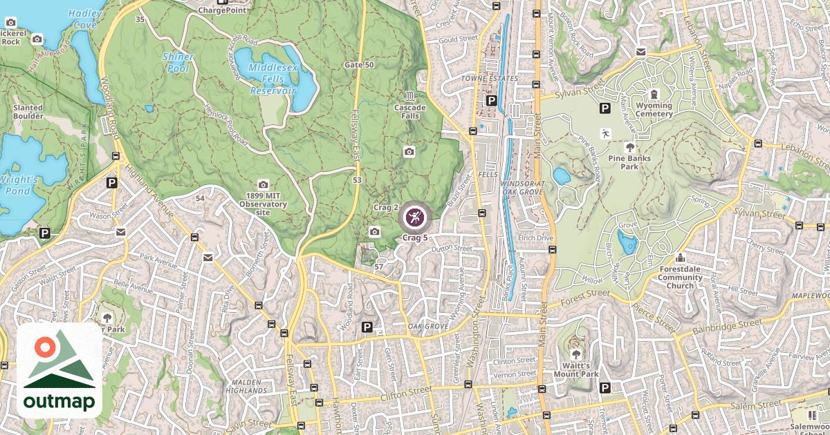 Map of Crag 5