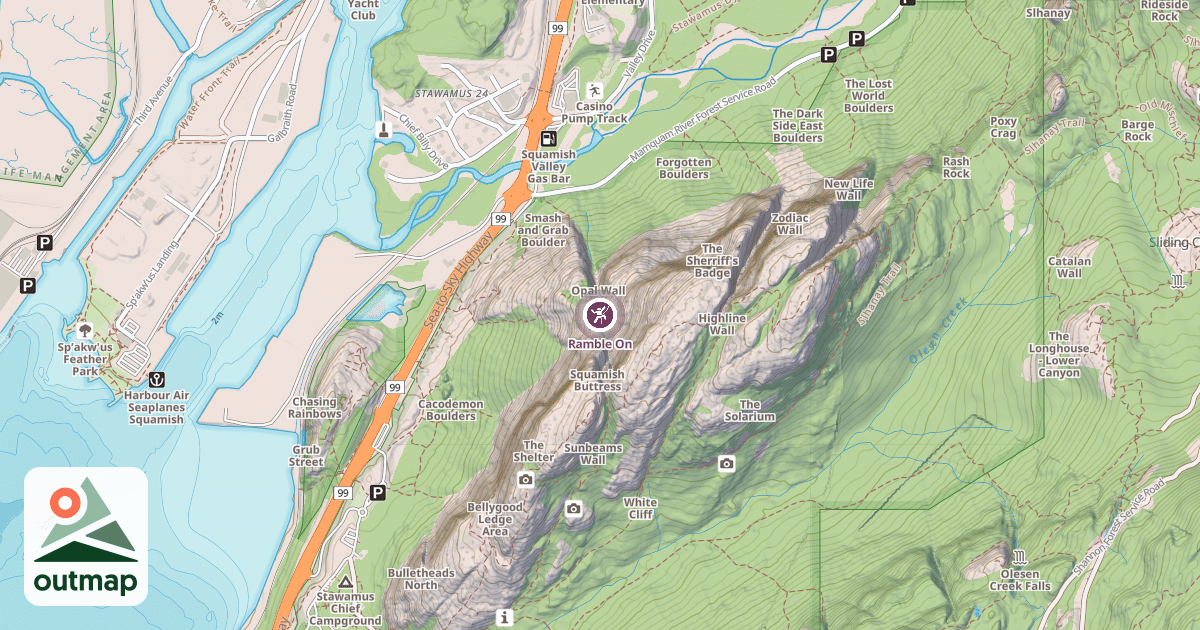 Map of Ramble On