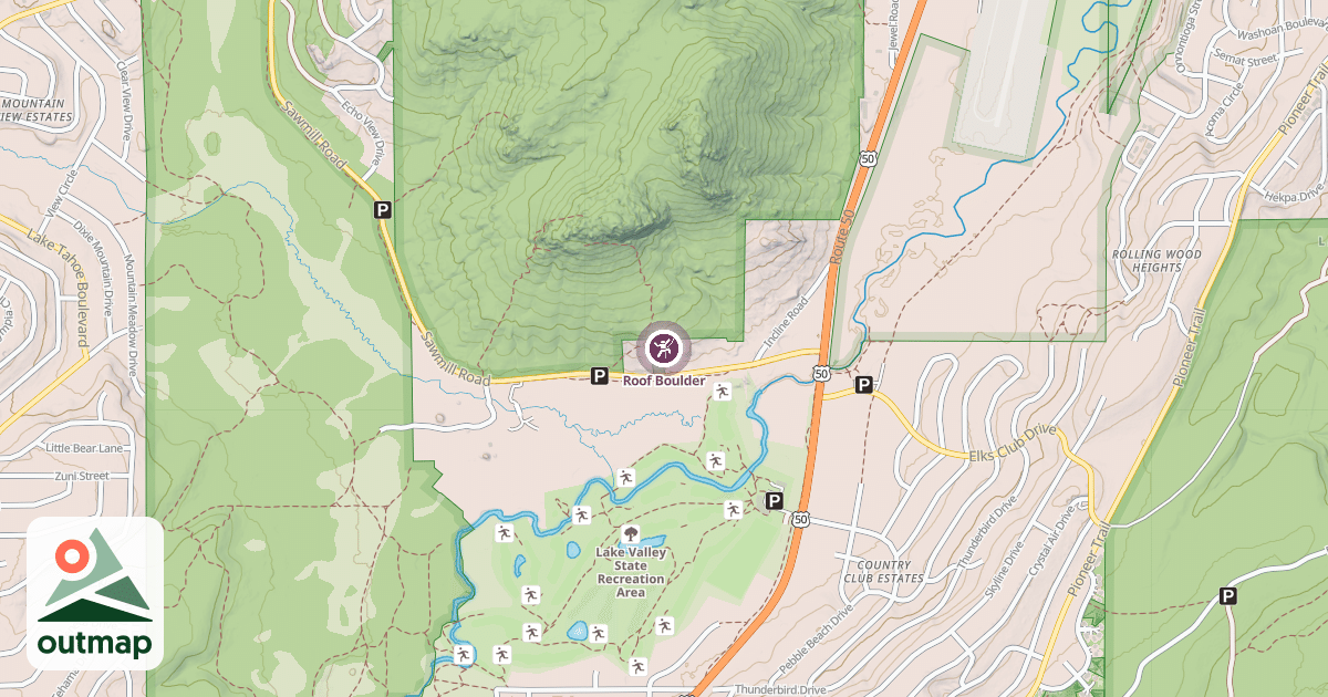 Map of Roof Boulder