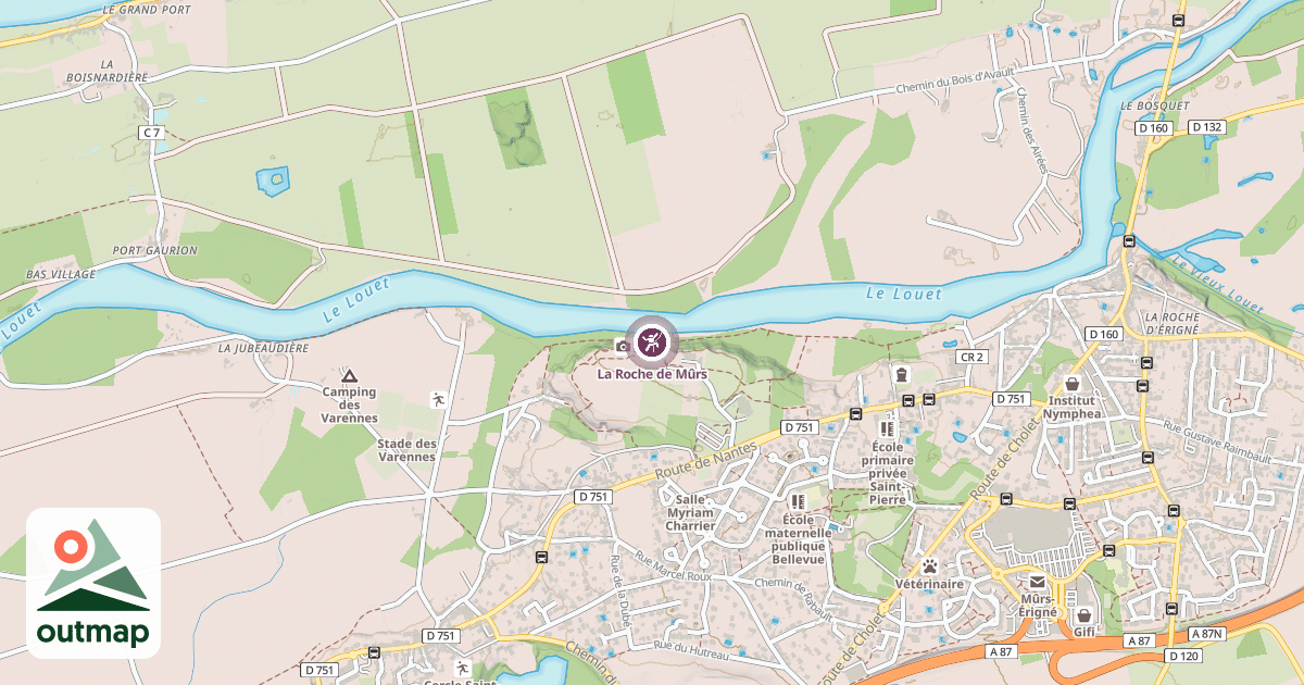Map of La Roche de Mûrs