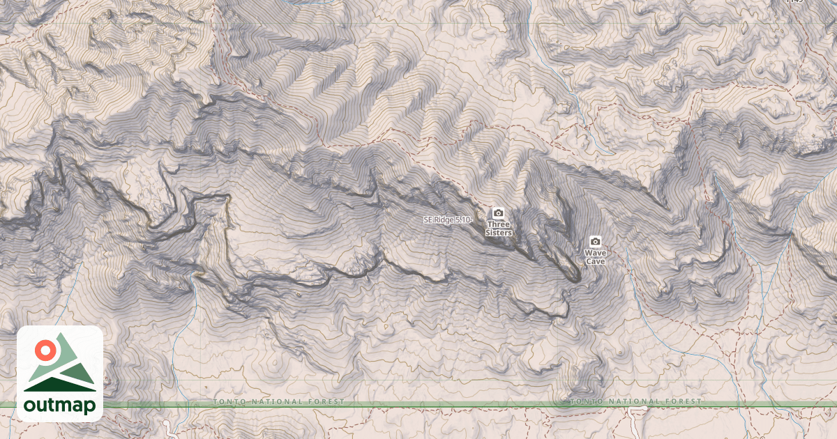 Map of SE Ridge