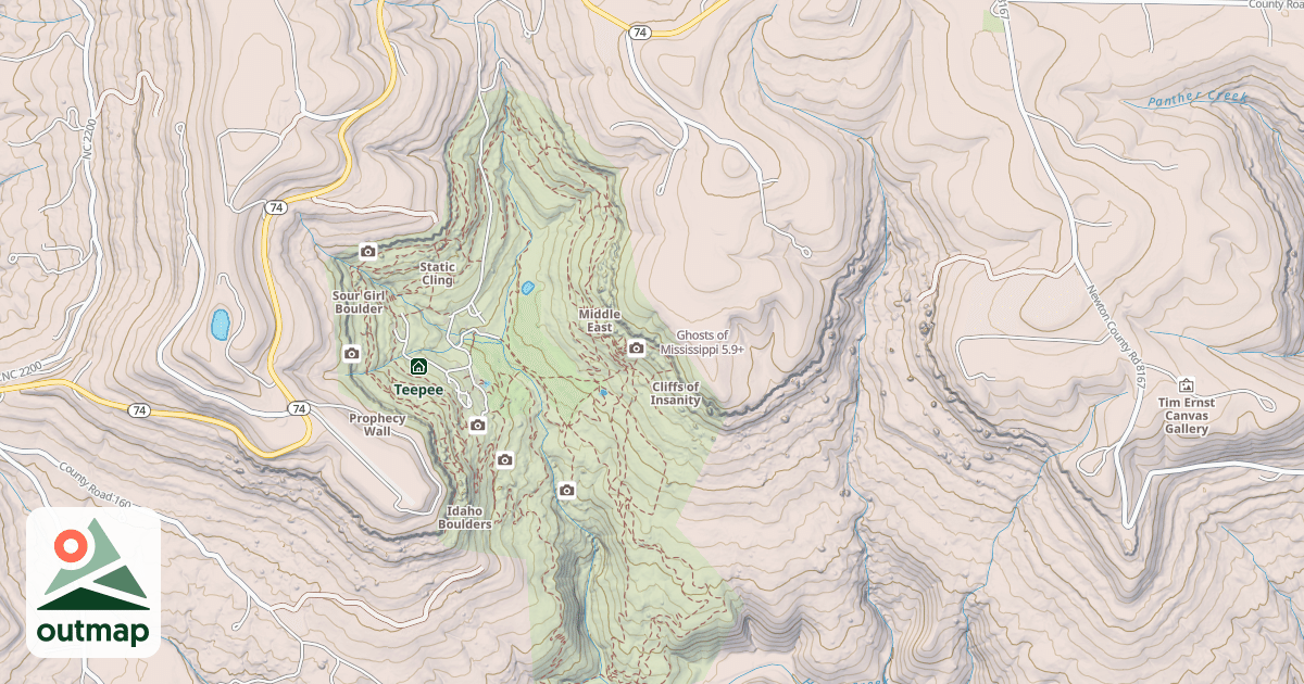 Map of Ghosts of Mississippi