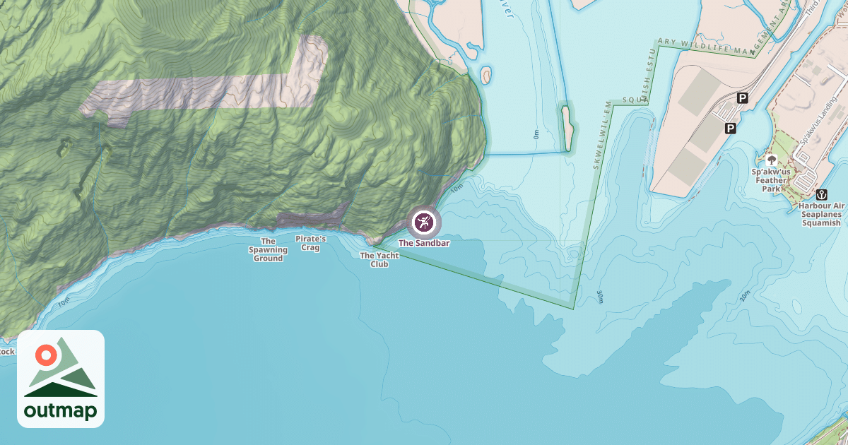 Map of The Sandbar