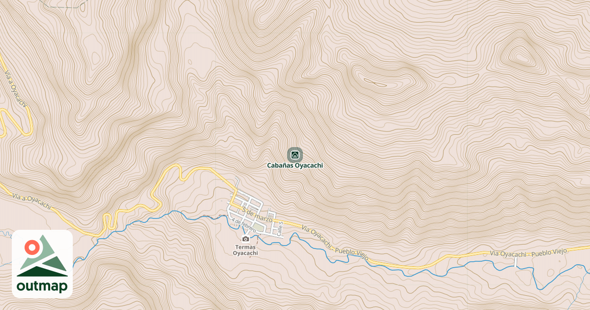 Map of Cabañas Oyacachi
