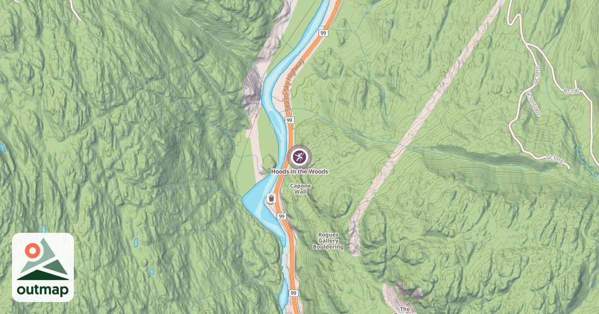 Map of Hoods in the Woods