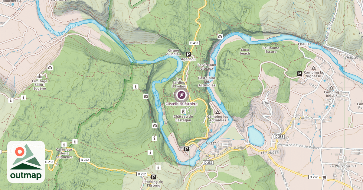 Map of Castelbloc Esthète