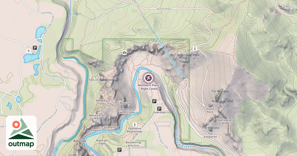 Map of Northern Point -- Right Center