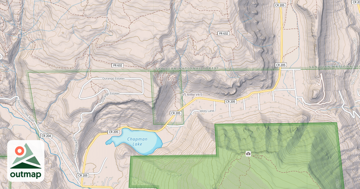 Map of V5 Arête