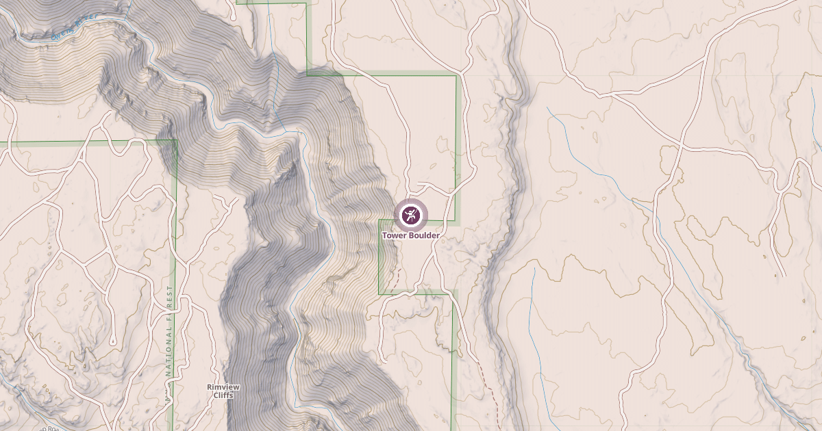 Map preview of Tower Boulder
