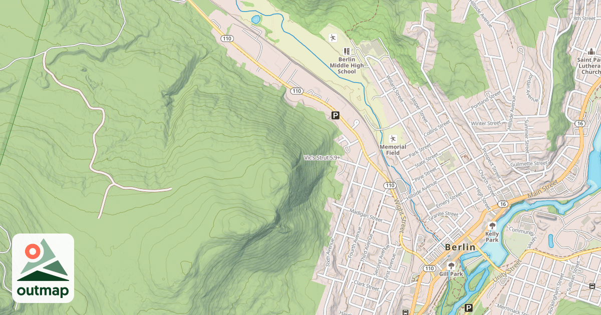 Map of Vic's Strut