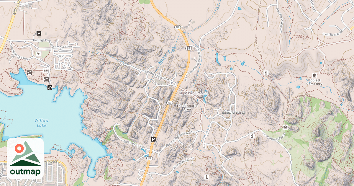 Map of Right Twin Crack