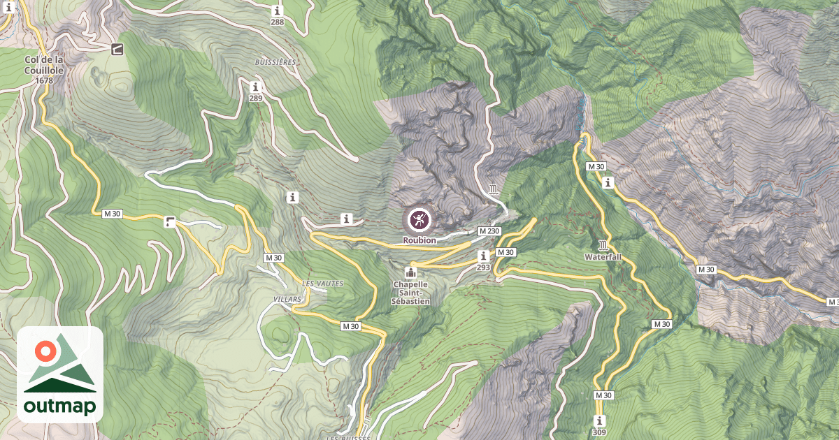 Map of Roubion