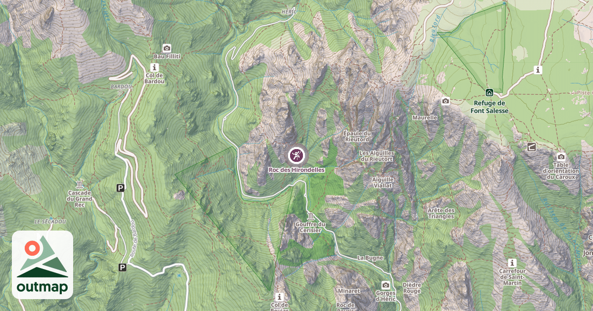 Map of Roc des Hirondelles