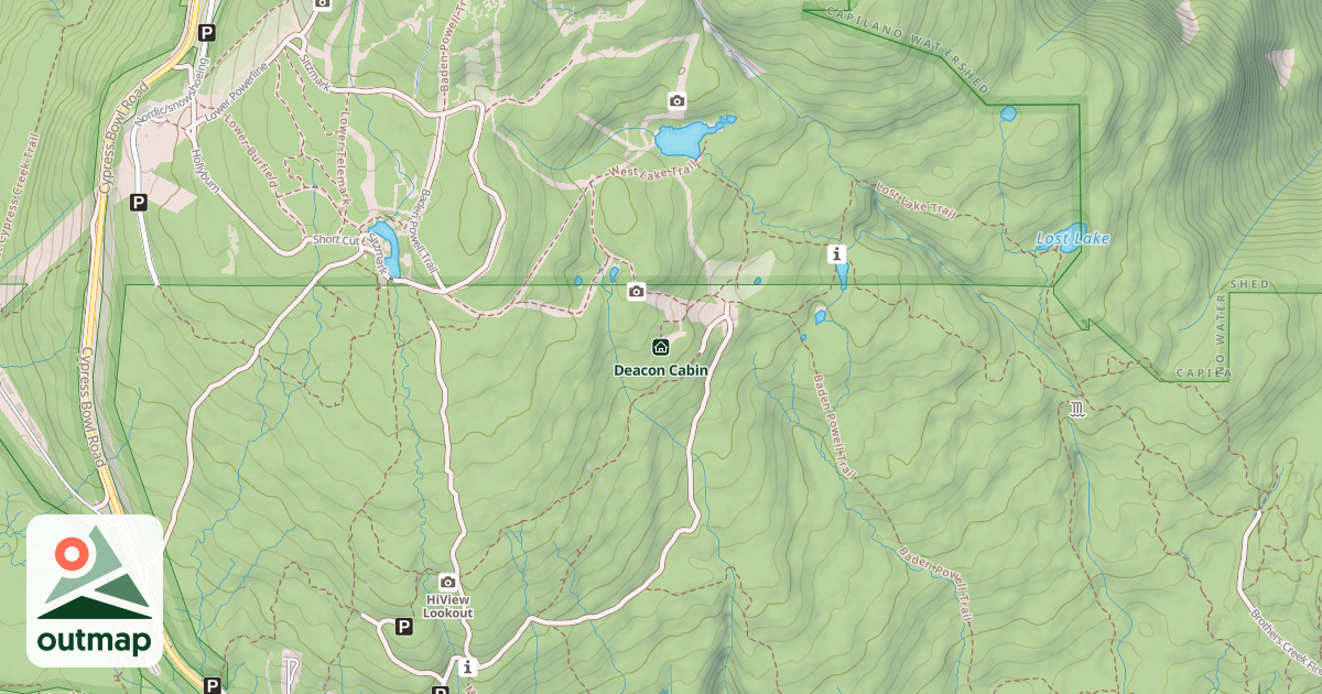 Map of Deacon Cabin