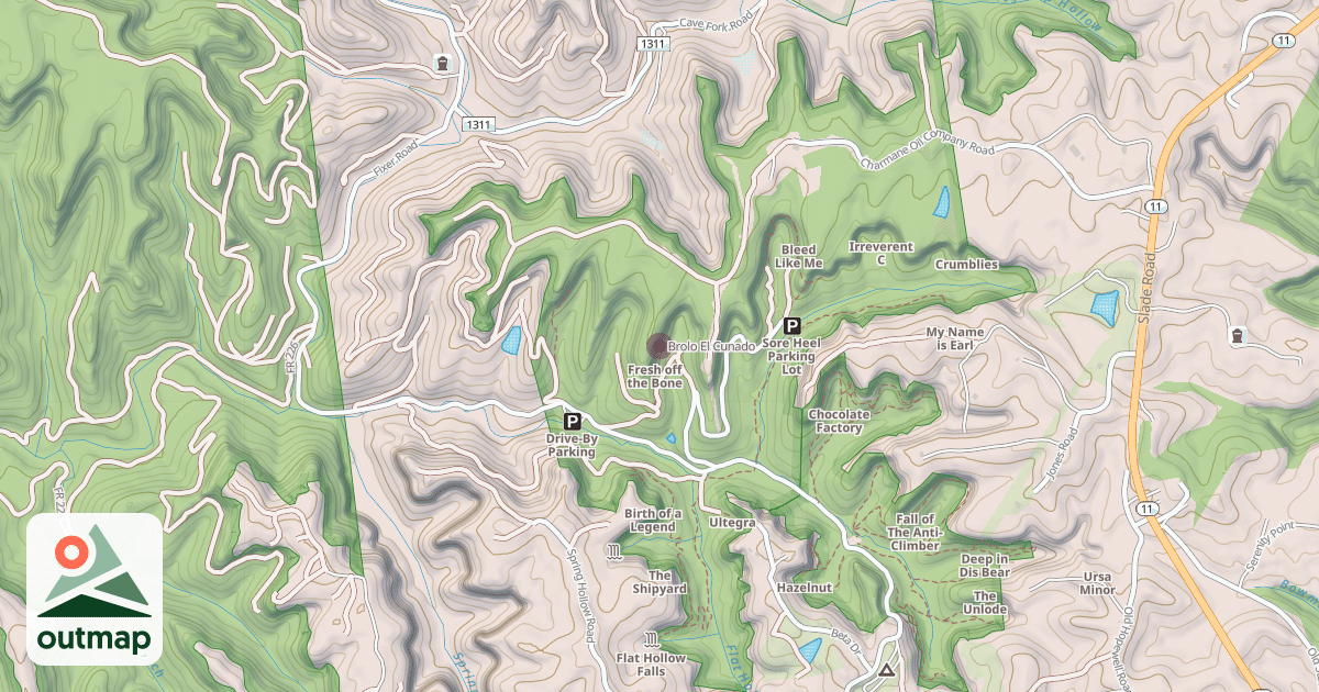 Map of Brolo El Cunado