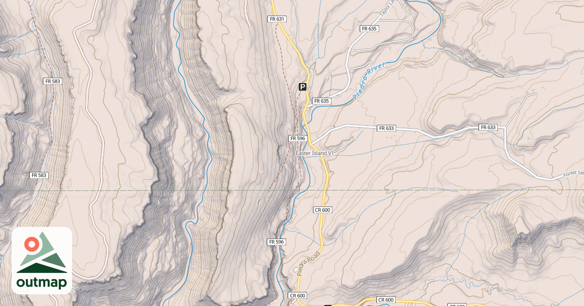 Map of Easter Island