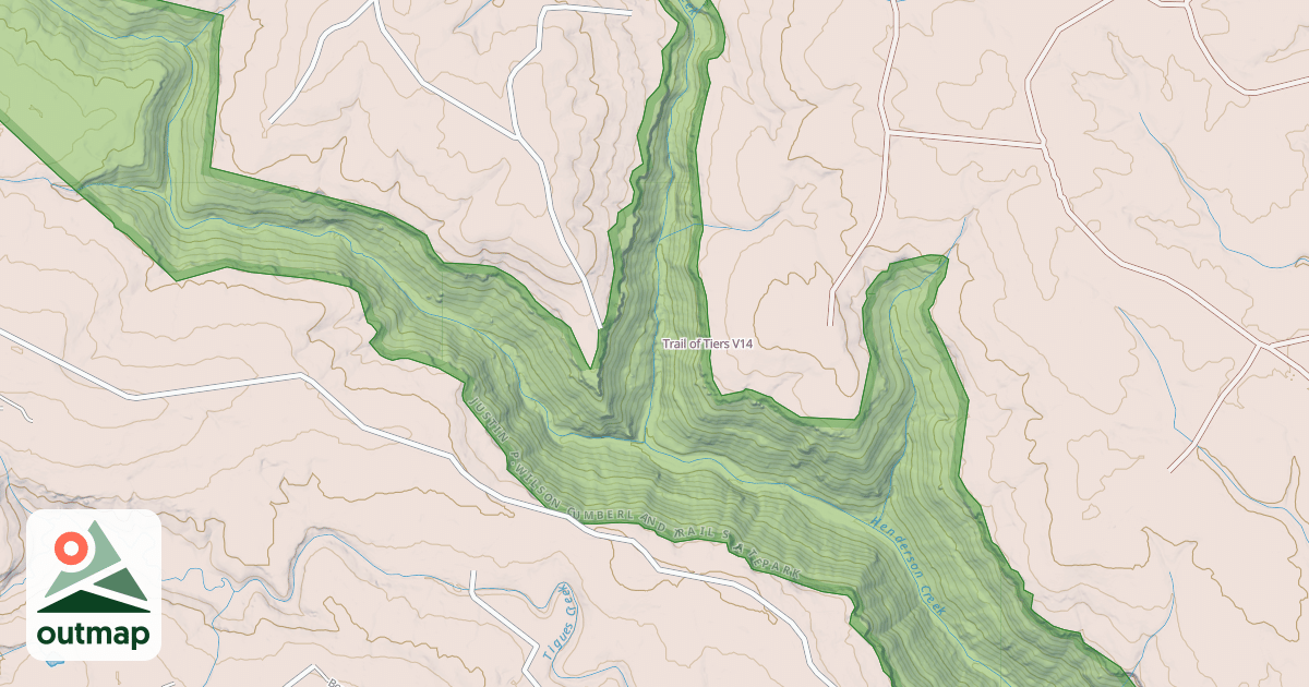 Map of Trail of Tiers