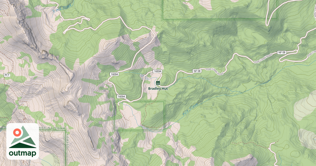Map of Bradley Hut
