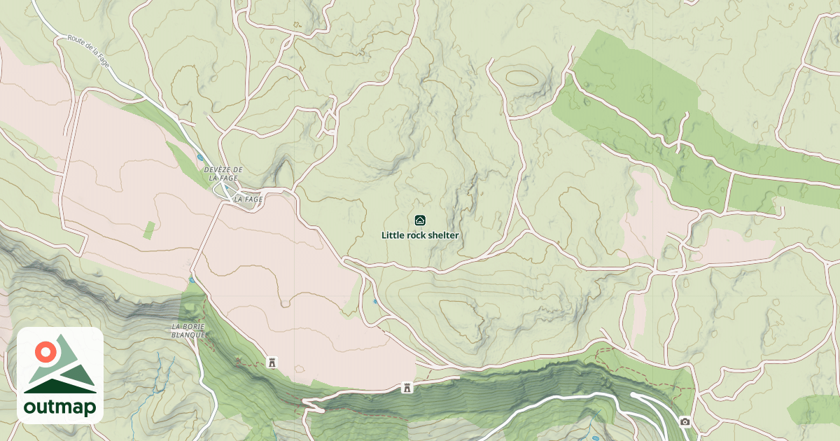 Map of Abri sous roche