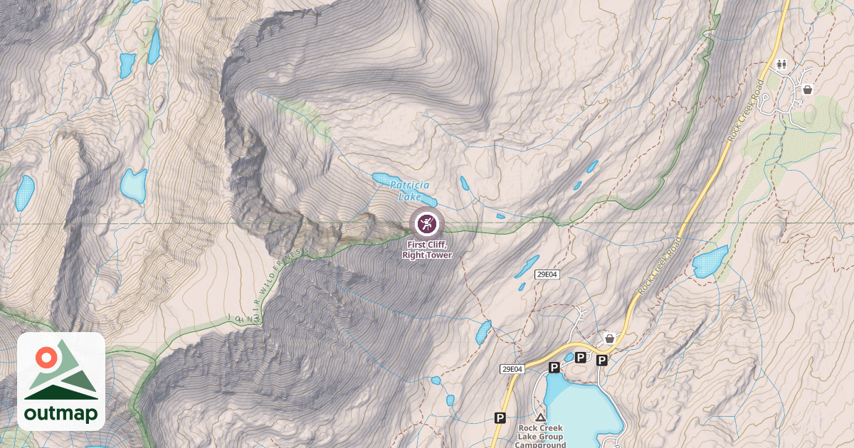 Map of First Cliff, Right Tower