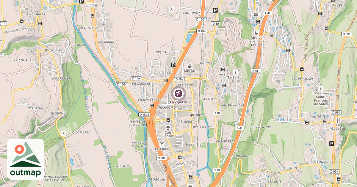 Map of La Zipette