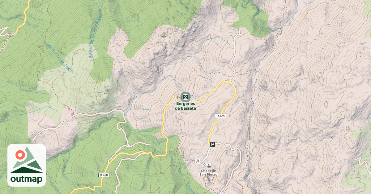 Map of Bergeries de Basseta