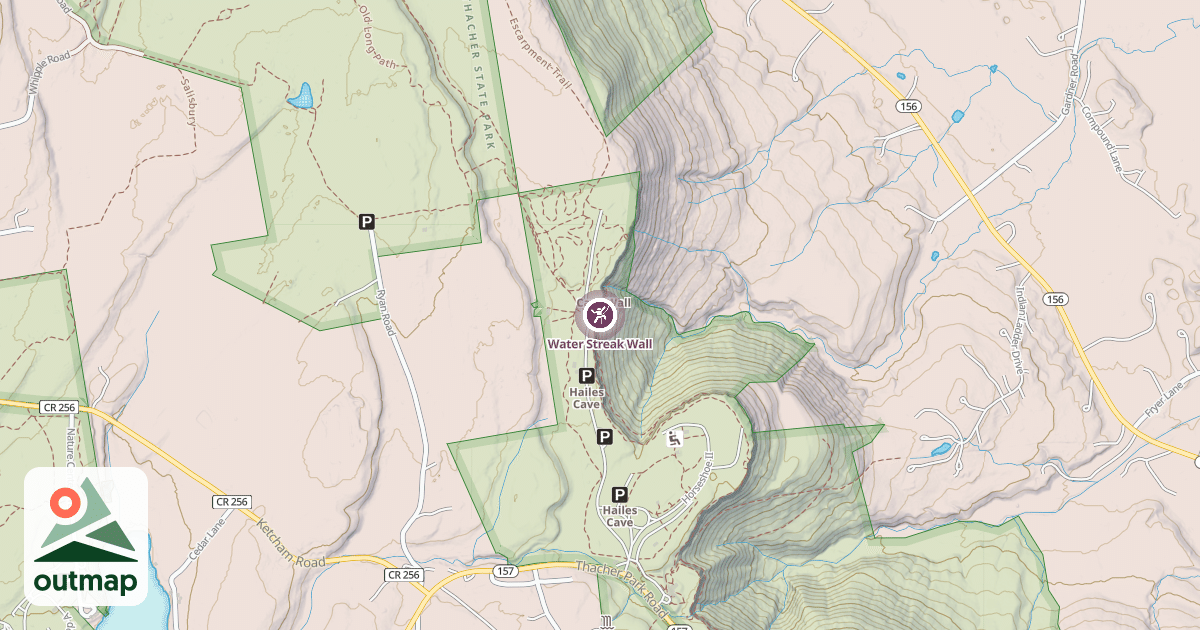 Map of Water Streak Wall