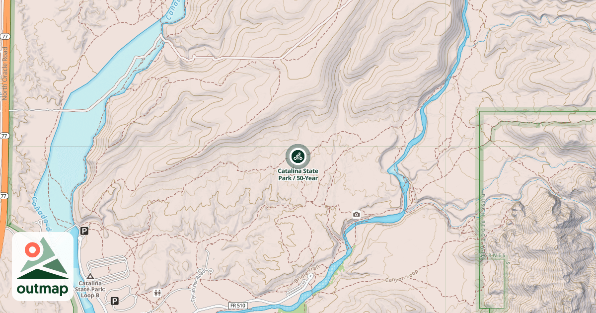 Map of Catalina State Park / 50-Year