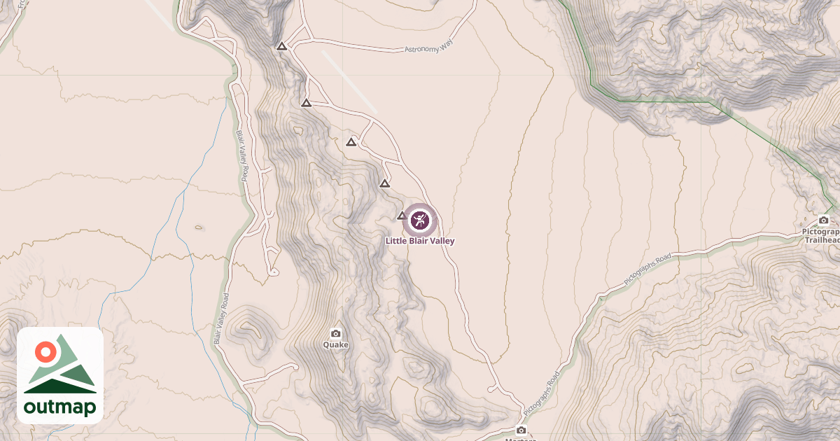Map of Little Blair Valley