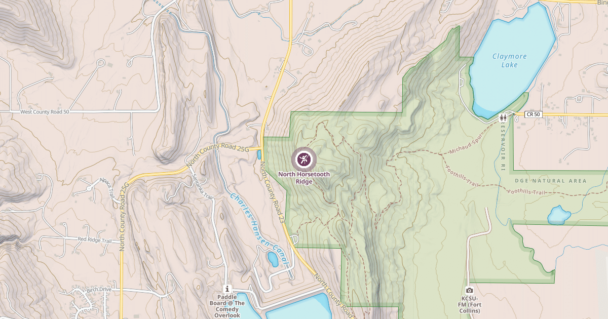 Map preview of North Horsetooth Ridge