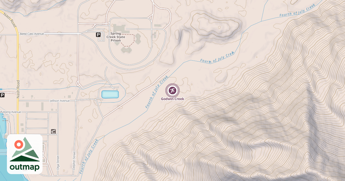 Map of Godwin Creek
