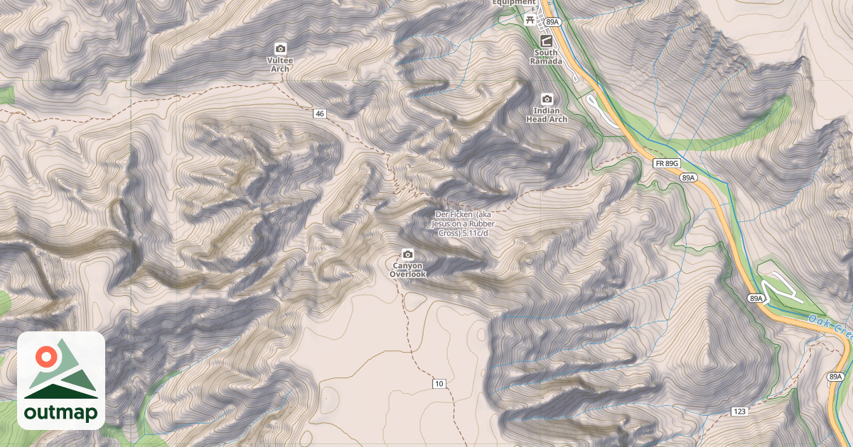 Map of Der Ficken  (aka Jesus on a Rubber Cross)