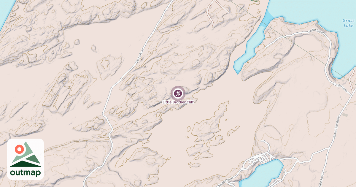 Map of Little Brother Cliff