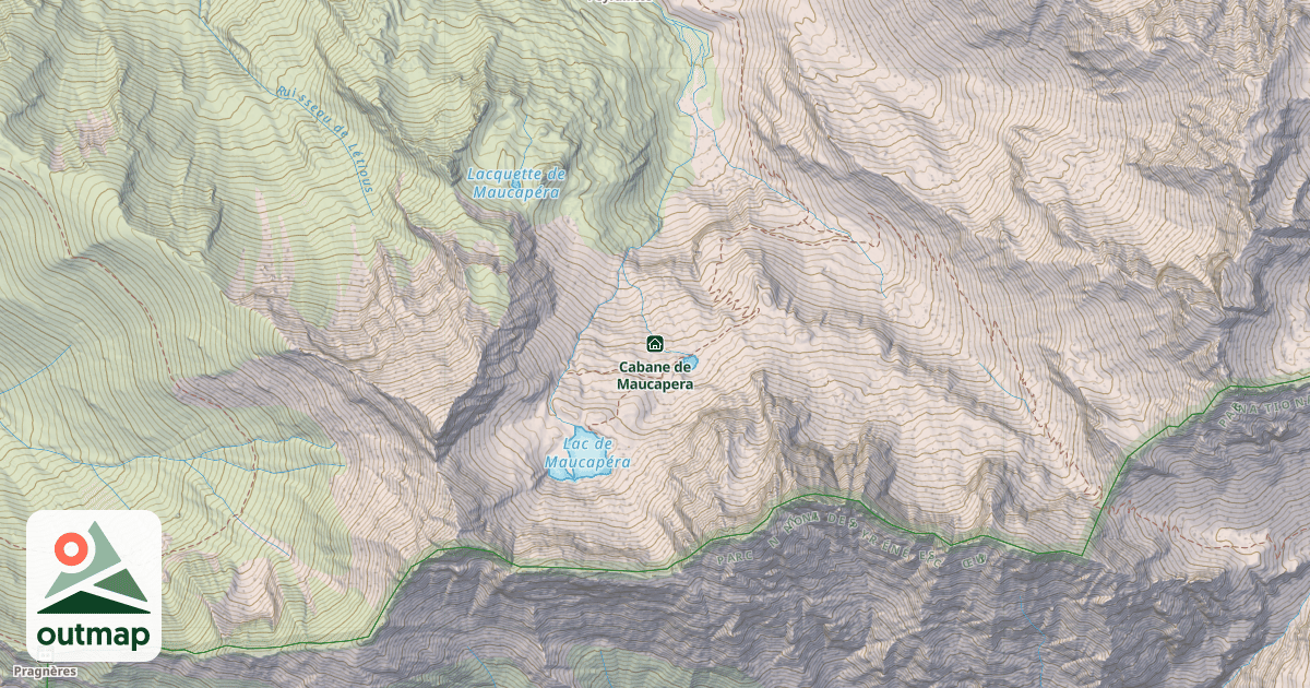 Map of Cabane de Maucapera