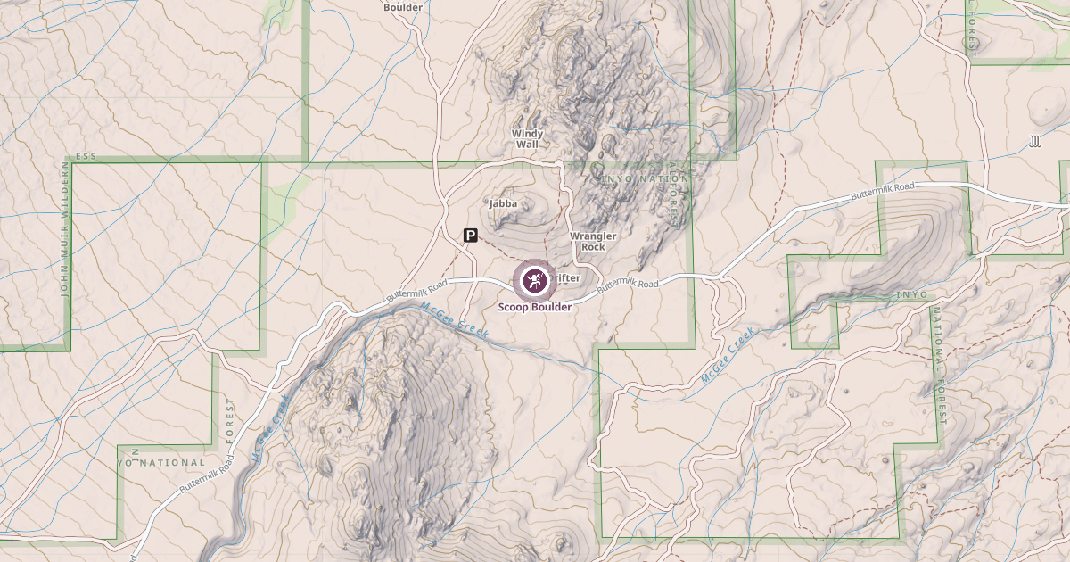 Map preview of Scoop Boulder
