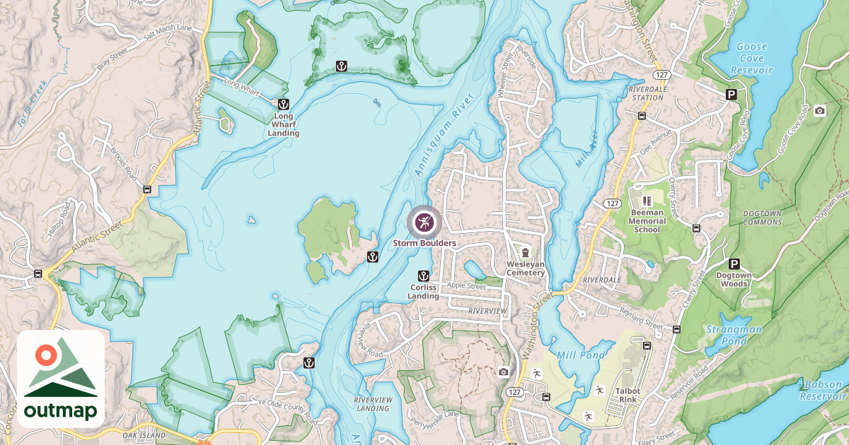 Map of Storm Boulders