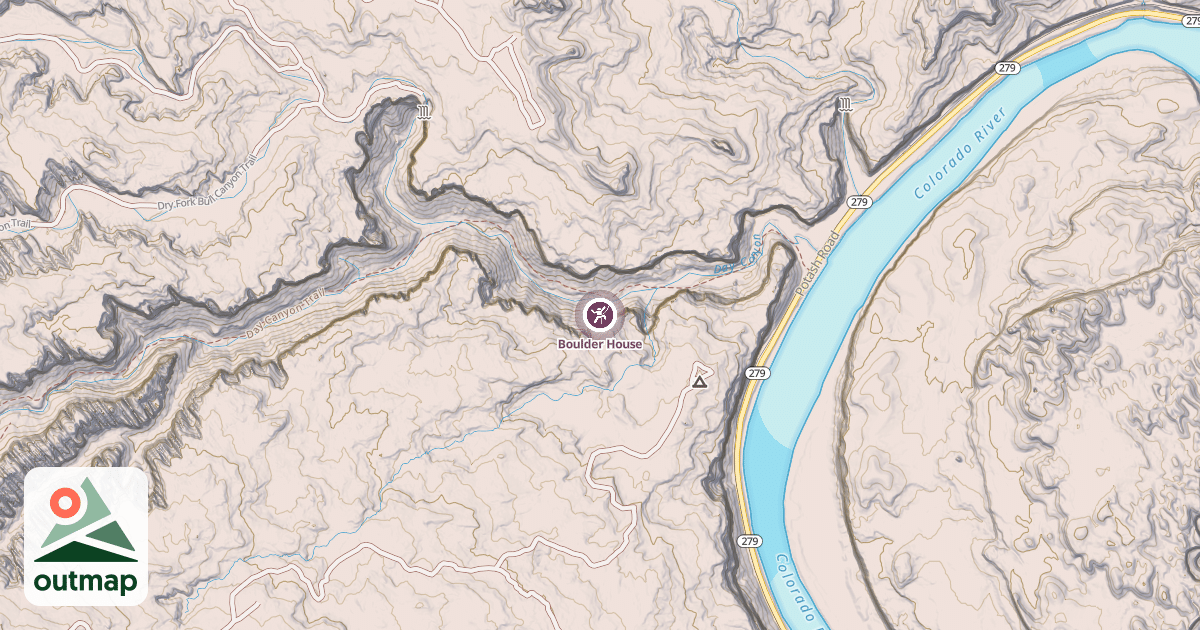 Map of Boulder House