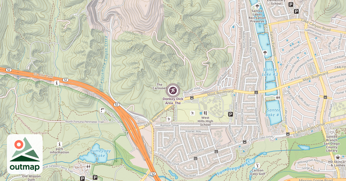 Map of Donkey Dick Area, The