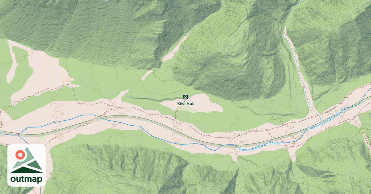 Map of Kiwi Hut