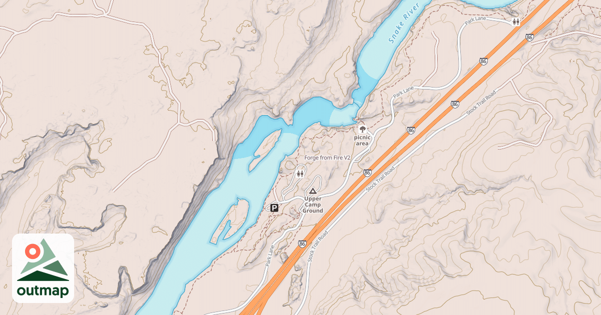 Map of Forge from Fire
