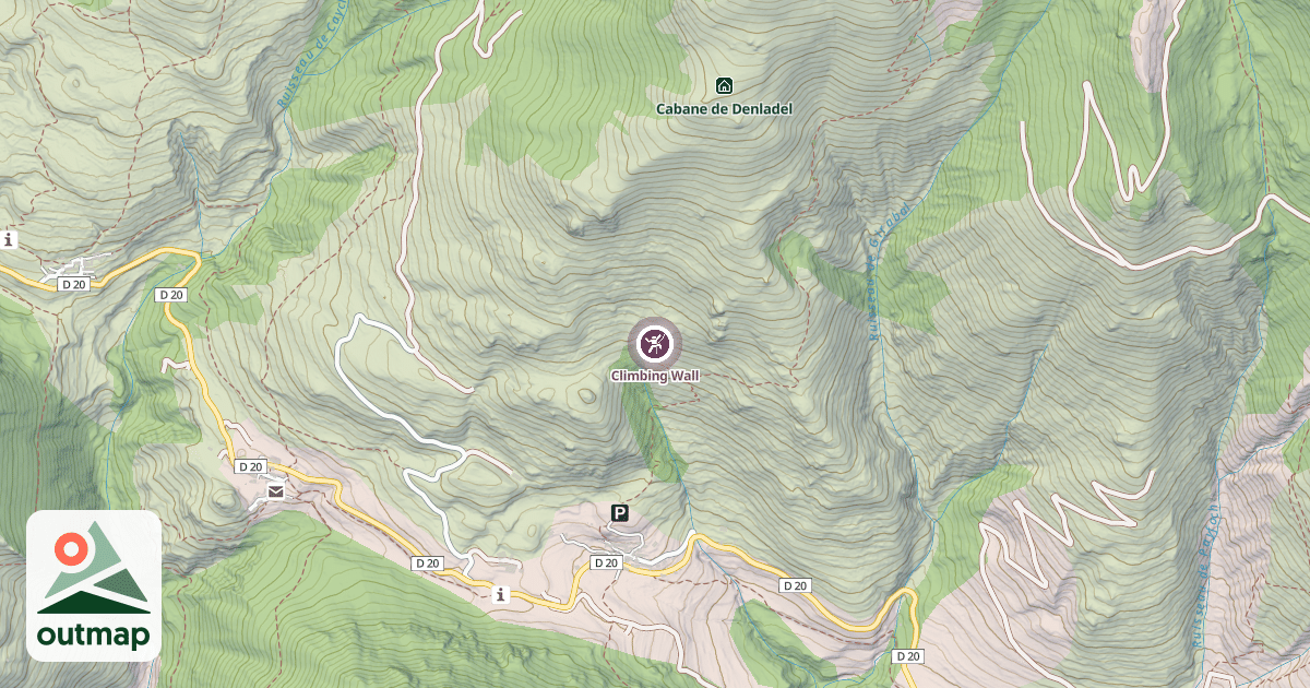 Map of Climbing Wall