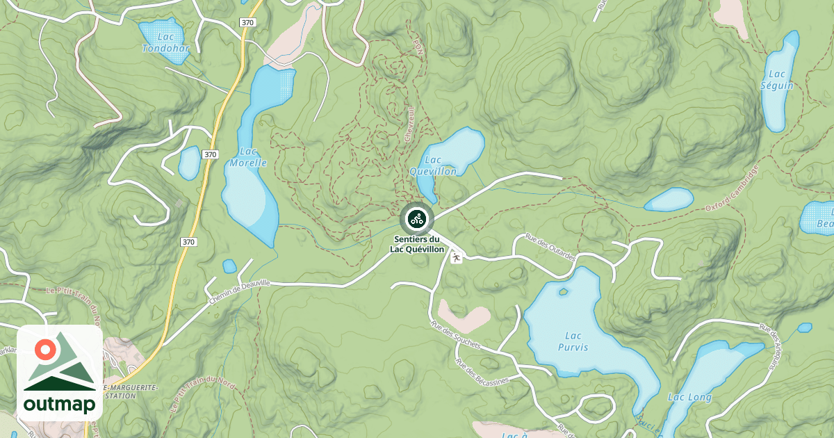 Map of Sentiers du Lac Quévillon