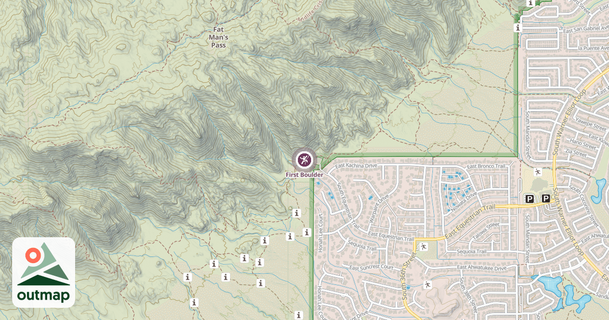 Map of First Boulder