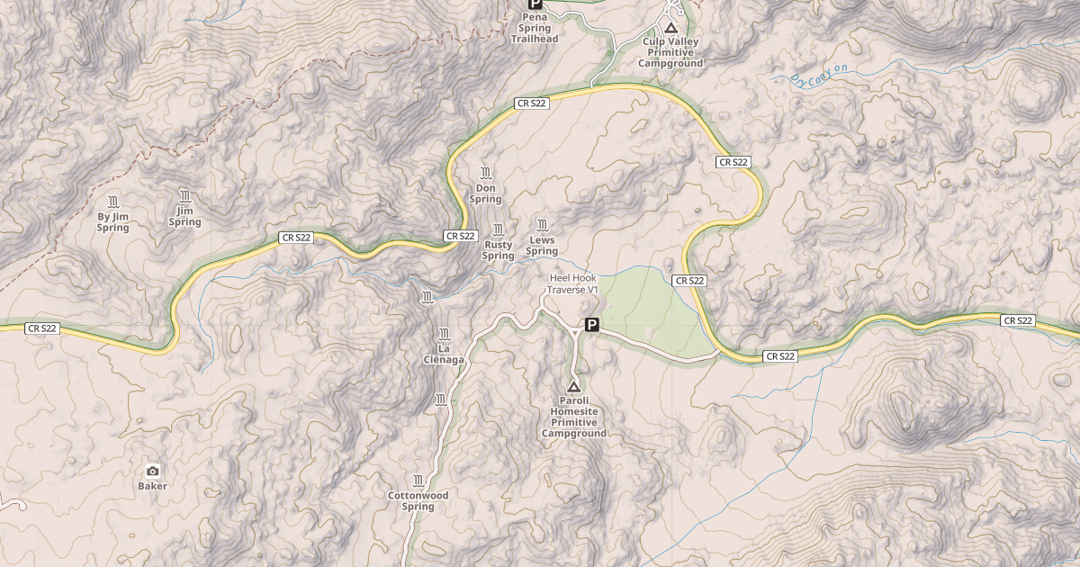 Map preview of Heel Hook Traverse