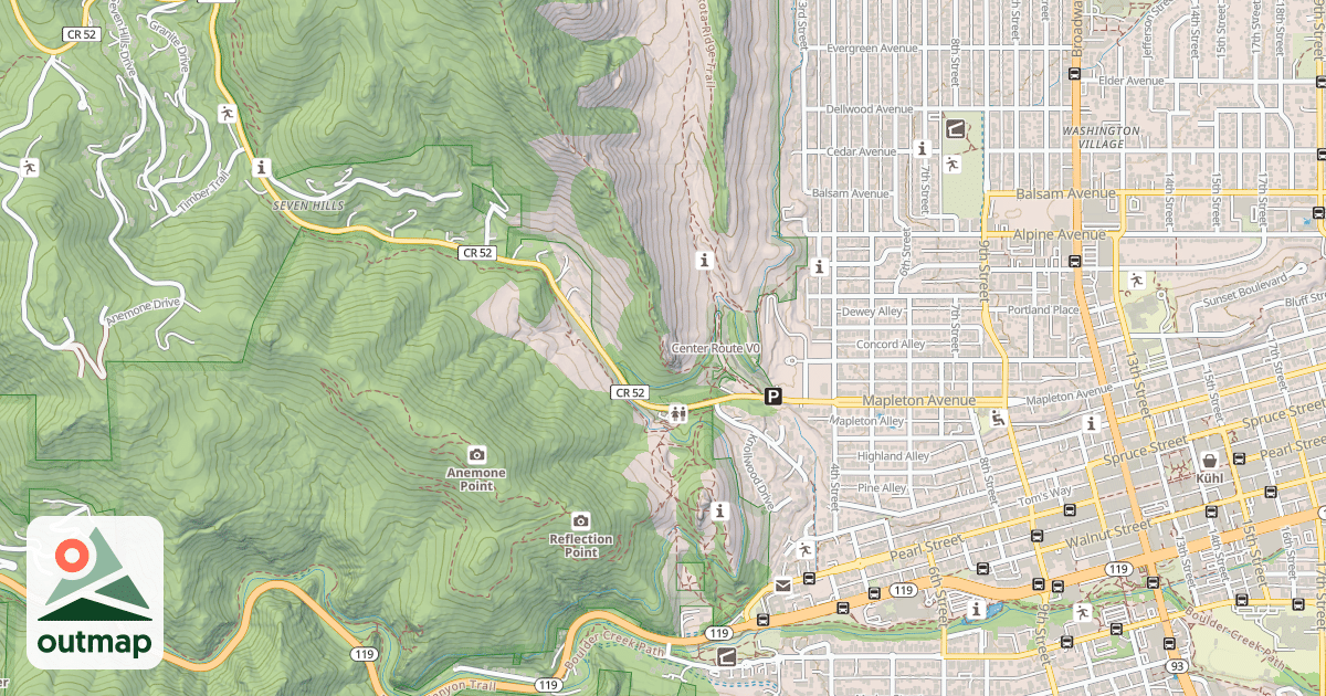 Map of Center Route