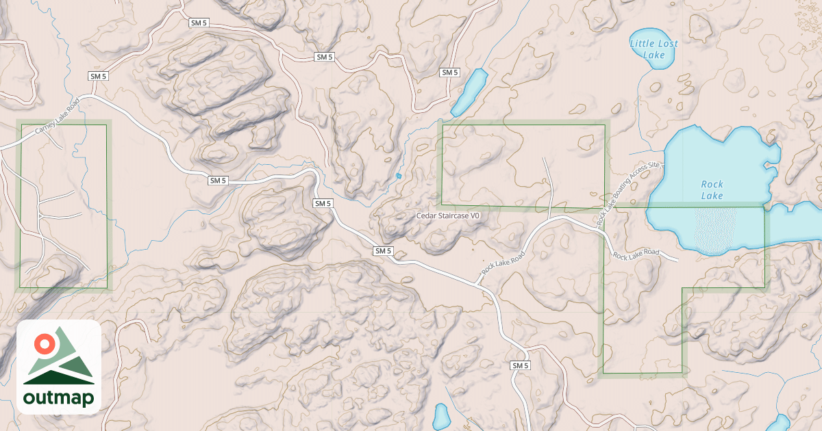 Map of Cedar Staircase