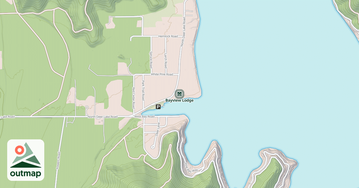 Map of Bayview Lodge in Stevens