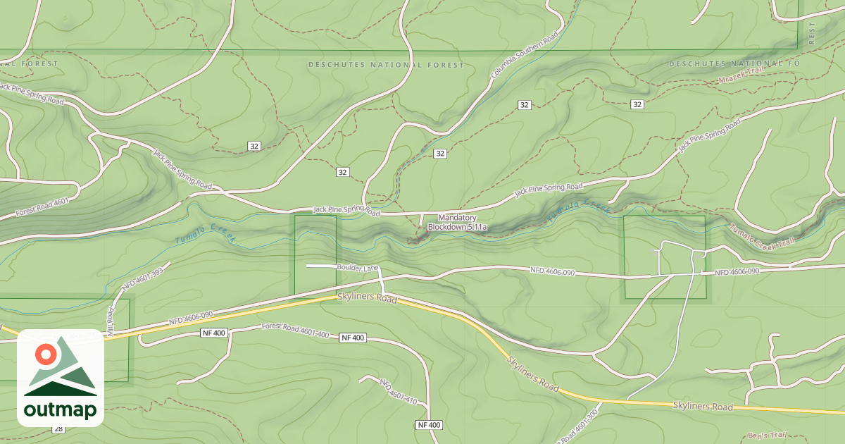 Map of Mandatory  Blockdown