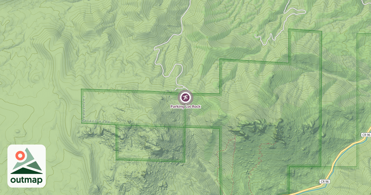 Map of Parking Lot Rock