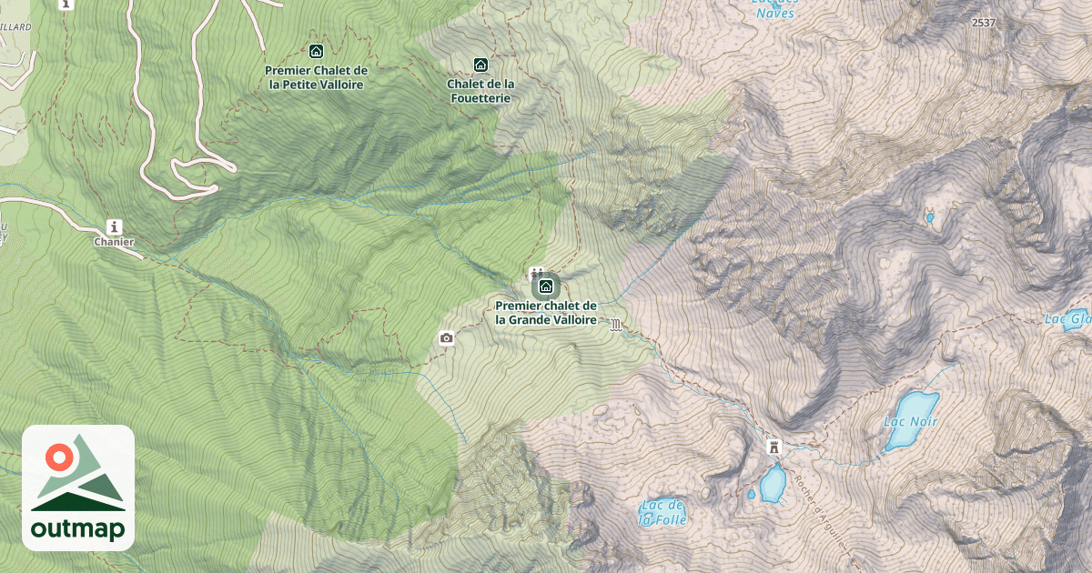 Map of Premier chalet de la Grande Valloire